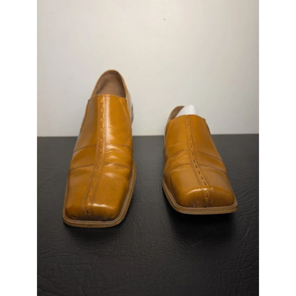 Giorgio Brutini Mardi Gras 64288 Golden Mustard Leather Loafers Size 14M Box